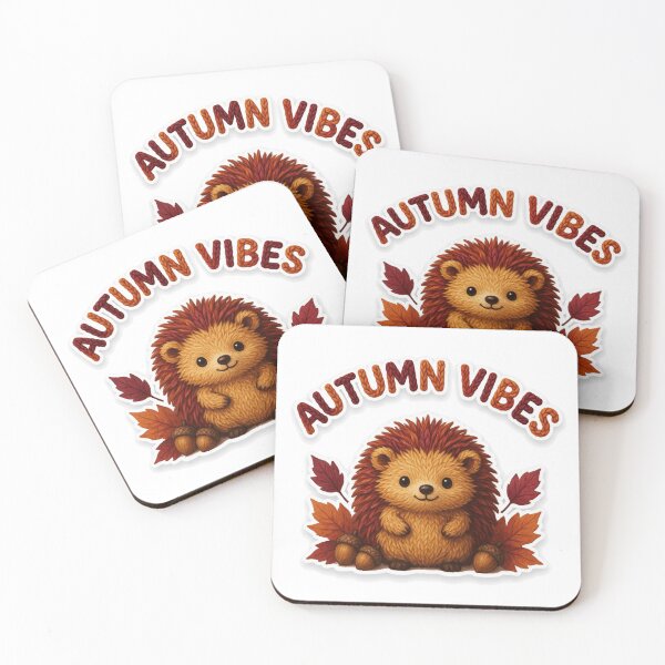 Item preview, Autumn Vibes Cute Knitted Hedgehog Sticker | Crochet Style Fall Design designed and sold by larbimalki.