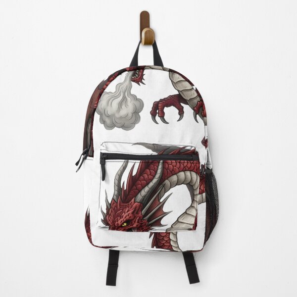 Item preview, Crimson Smoke Dragon Illustration | Red Mythical Dragon Fantasy Art designed and sold by DragonSerpent Ink.