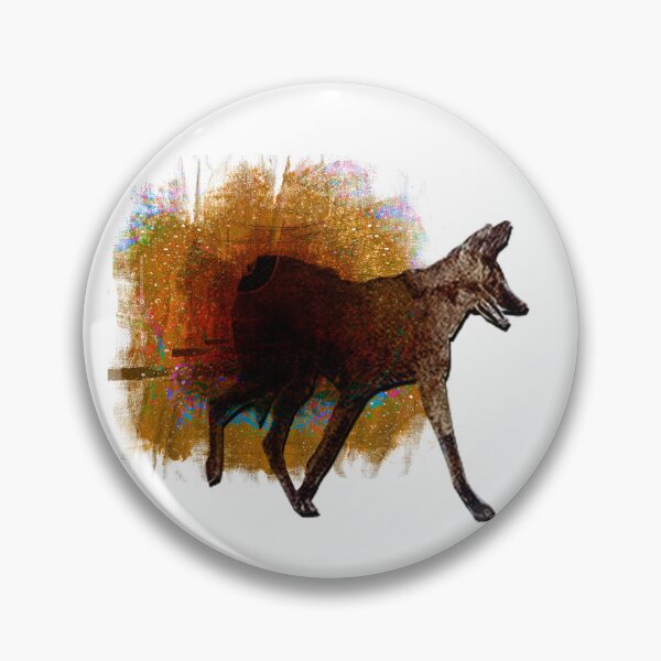Item preview, Maned Wolf Silhouette – Golden Amber Textured Wilderness Art designed and sold by MAMA.art.Rio <Marsailhe_Milward>.