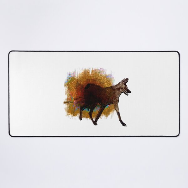 Item preview, Maned Wolf Silhouette – Golden Amber Textured Wilderness Art designed and sold by MAMA.art.Rio <Marsailhe_Milward>.