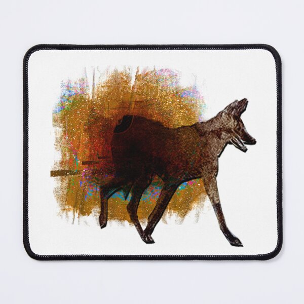 Item preview, Maned Wolf Silhouette – Golden Amber Textured Wilderness Art designed and sold by MAMA.art.Rio <Marsailhe_Milward>.