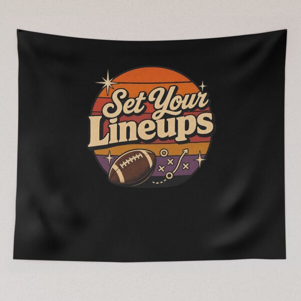 Item preview, Set Your Lineups Fantasy Football Retro Vintage designed and sold by snowry.