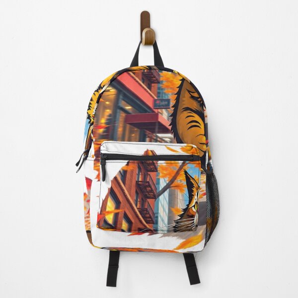 Item preview, Funny Autumn Cat Running Through the City designed and sold by LavIsInTheAir.