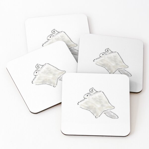 Item preview, Two White Flying Squirrels Gliding Art designed and sold by raun.draw.