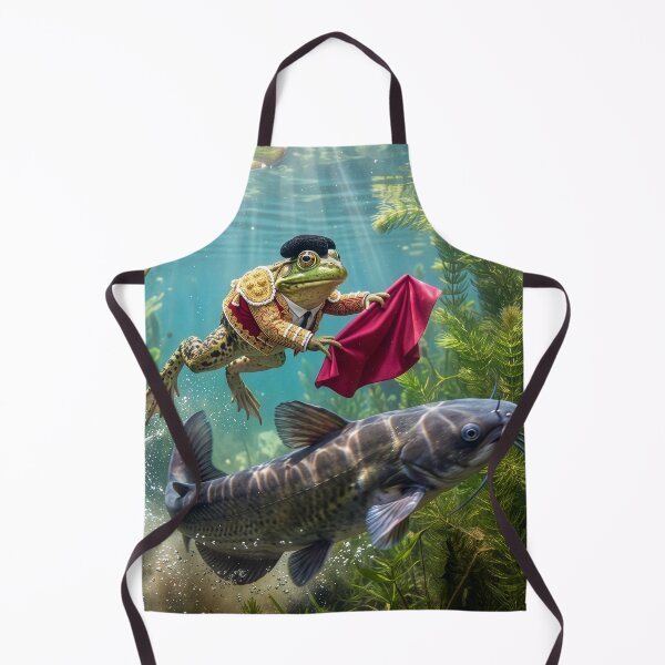 Item preview, Matador Frog Takes on a Catfish designed and sold by Tridentulus.