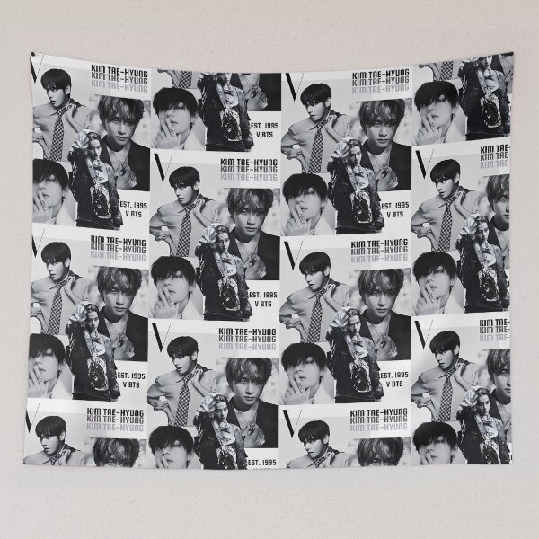 Item preview, Kim Taehyung V Vintage Magazine Aesthetics Collage designed and sold by moamaxshop.