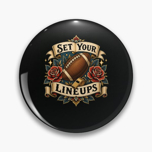 Item preview, Set Your Lineups Fantasy Football Tattoo Art designed and sold by snowry.