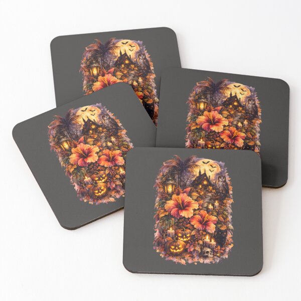 Item preview, Autumn Night Hibiscus | Dark Fall Botanical Art | Halloween Floral Illustration designed and sold by Nolmo.