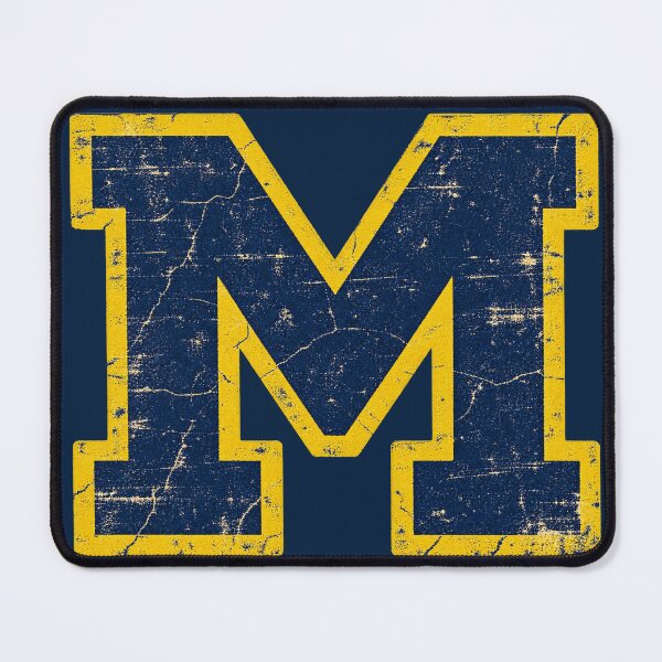 Item preview, Michigan Wolverines Block M Vintage Distressed College Logo designed and sold by TM DESIGNS AND MORE.