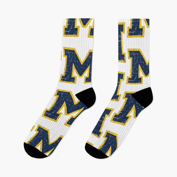 Item preview, Michigan Wolverines Block M Vintage Distressed College Logo designed and sold by TM DESIGNS AND MORE.