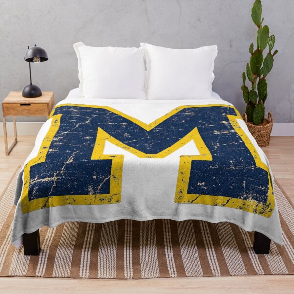Item preview, Michigan Wolverines Block M Vintage Distressed College Logo designed and sold by TM DESIGNS AND MORE.