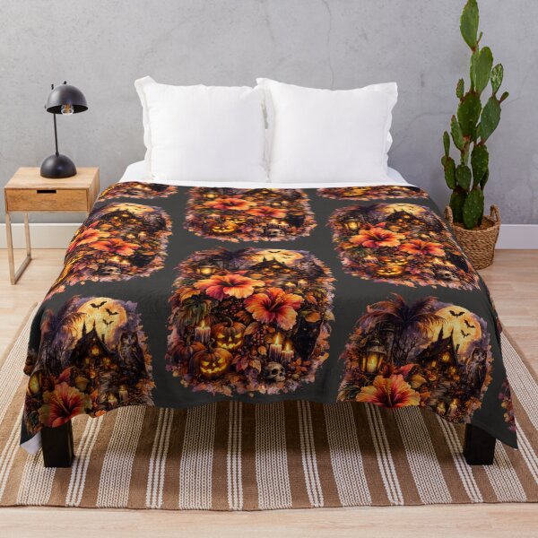 Item preview, Autumn Night Hibiscus | Dark Fall Botanical Art | Halloween Floral Illustration designed and sold by Nolmo.