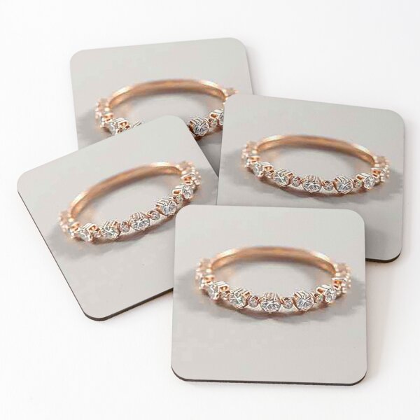 Item preview, Exquisite Rose Gold Diamond Eternity Band Ring designed and sold by MFMart.