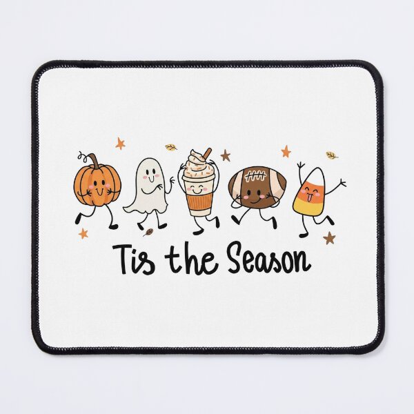 Item preview, Cute Halloween Pumpkin Ghost Football Coffee Candy Corn Shirt, Tis The Season Fall Doodles designed and sold by gidel-sales.