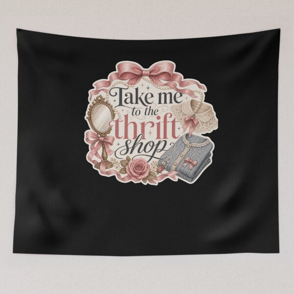 Item preview, Take me to the thrift shop Vintage Thrifting Lover designed and sold by snowry.