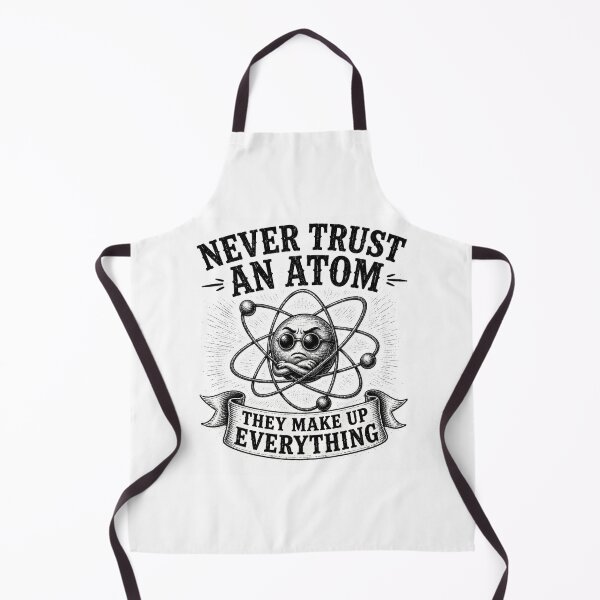 Item preview, Never Trust An Atom They Make Up Everything Science Pun designed and sold by MotionBanana Art.