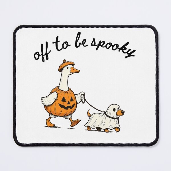 Item preview, Funny Goose Walking Ghost Dog Shirt, Off to Be Spooky Goose Halloween designed and sold by gidel-sales.