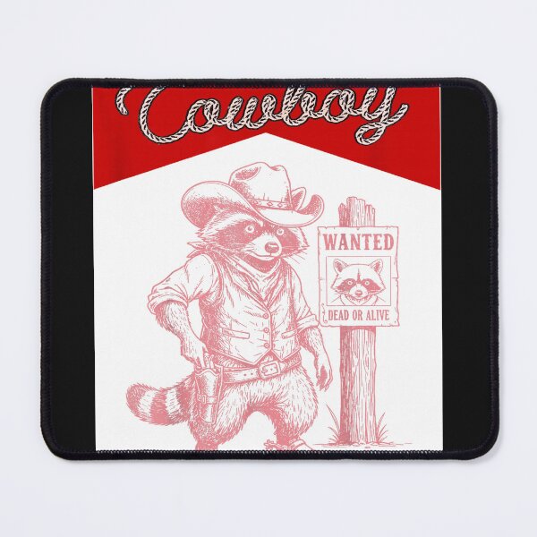 Item preview, Vintage Raccoon Funny Cowboys Western Outlaw Men Boys designed and sold by MOHAMED FRASER.