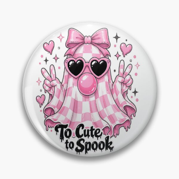 Item preview, Kawaii Pink Ghost Halloween Design designed and sold by TheAchyArtist.