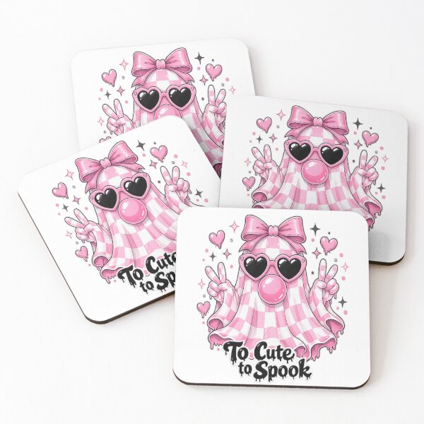 Item preview, Kawaii Pink Ghost Halloween Design designed and sold by TheAchyArtist.