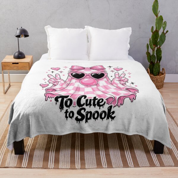 Item preview, Kawaii Pink Ghost Halloween Design designed and sold by TheAchyArtist.