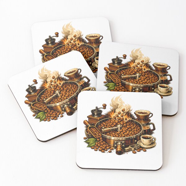 Item preview, Fresh coffee beans in roasting drum designed and sold by Daily Quirk.