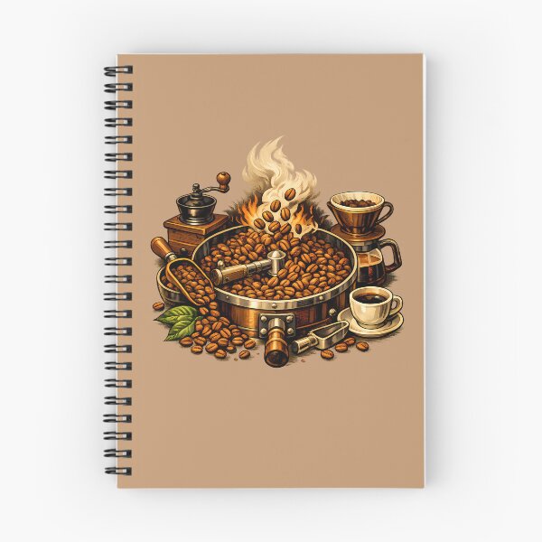 Item preview, Fresh coffee beans in roasting drum designed and sold by Daily Quirk.