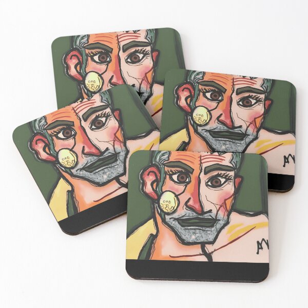 Item preview, Bold Abstract Male Portrait designed and sold by RetroArtCanvas.