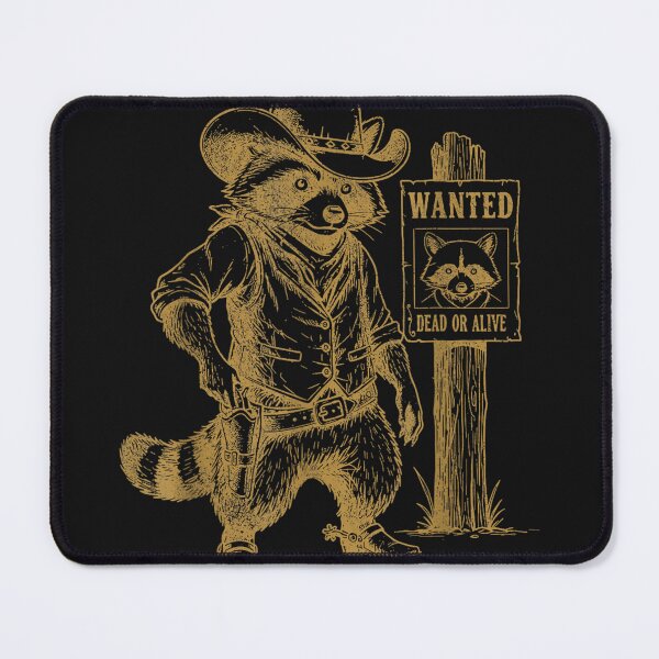 Item preview, Vintage Raccoon Cowboy Western Outlaw Arts Men Boys designed and sold by MOHAMED FRASER.