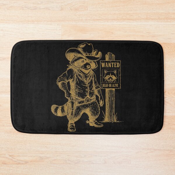 Item preview, Vintage Raccoon Cowboy Western Outlaw Arts Men Boys designed and sold by MOHAMED FRASER.