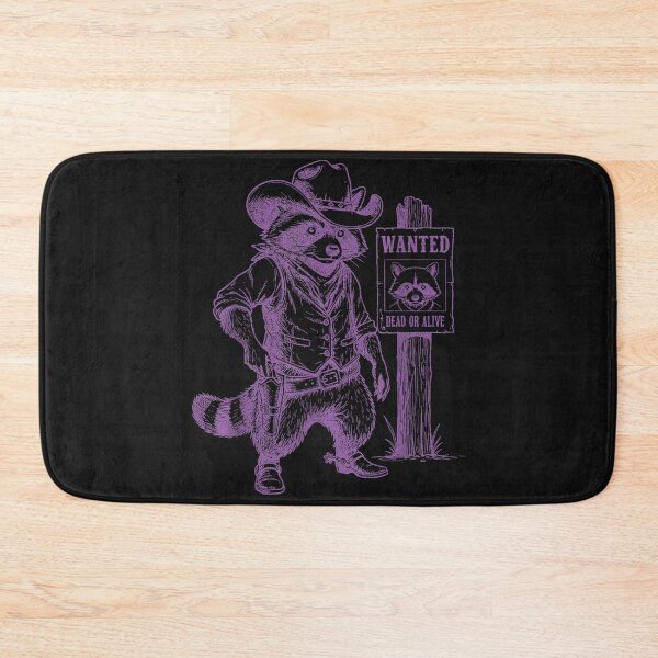 Item preview, Vintage Raccoon Fun Cowboys Western Outlaw Men Boys designed and sold by MOHAMED FRASER.