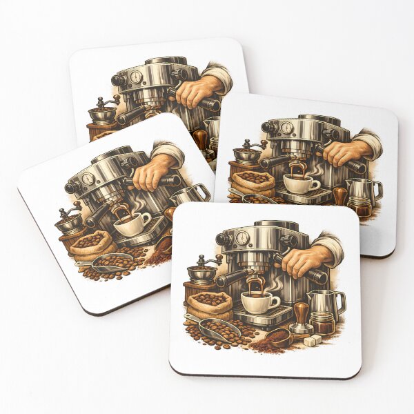 Item preview, Professional barista preparing espresso designed and sold by Daily Quirk.