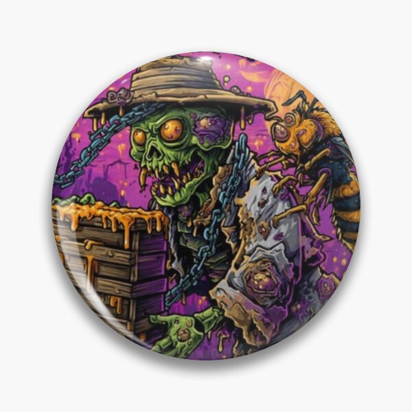 Item preview, Zombie Beekeeper & Giant Hornet Dark Fantasy T-Shirt designed and sold by TOCOCLAWS.
