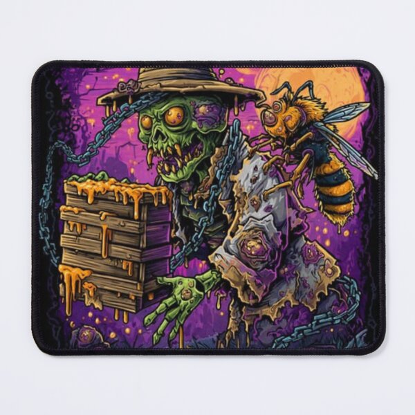 Item preview, Zombie Beekeeper & Giant Hornet Dark Fantasy T-Shirt designed and sold by TOCOCLAWS.