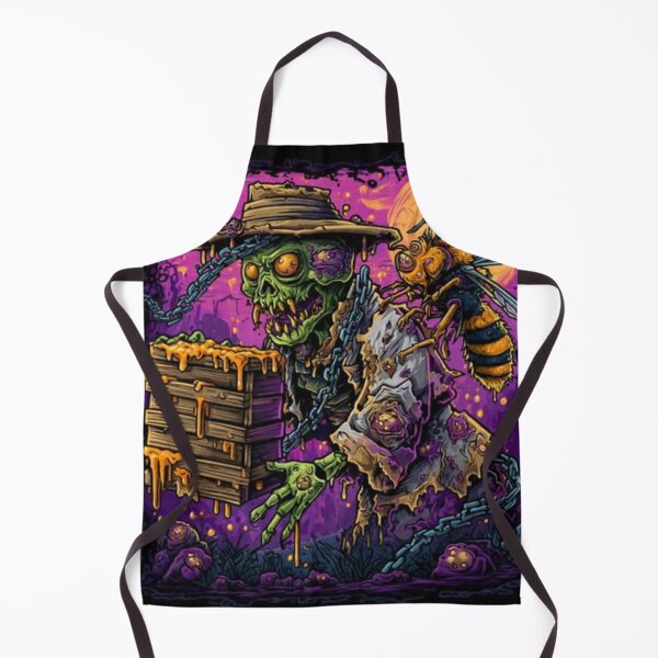 Item preview, Zombie Beekeeper & Giant Hornet Dark Fantasy T-Shirt designed and sold by TOCOCLAWS.