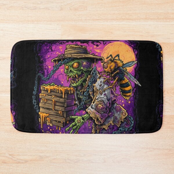 Item preview, Zombie Beekeeper & Giant Hornet Dark Fantasy T-Shirt designed and sold by TOCOCLAWS.