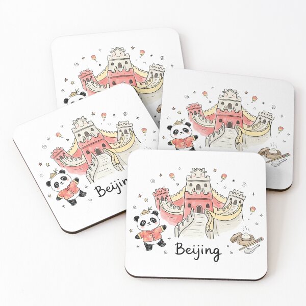 Item preview, Cute Great Wall Beijing Doodle Art designed and sold by RamyGallery.
