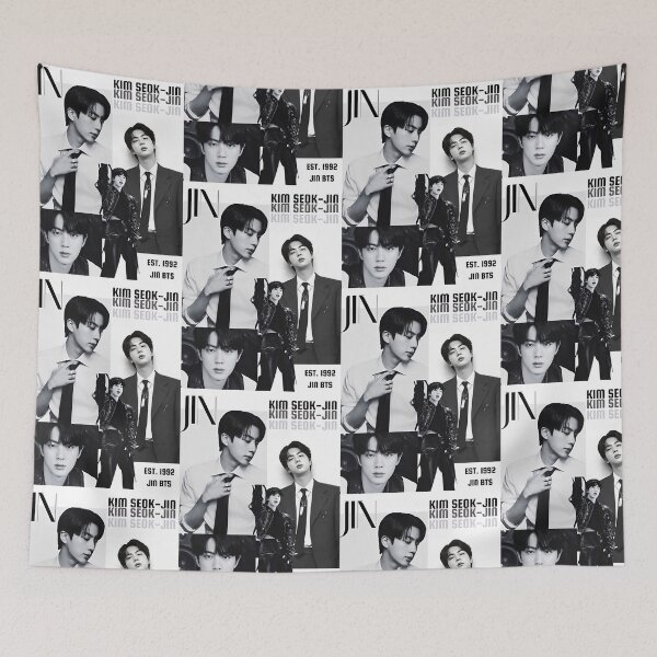 Item preview, Jin Kim Seokjin Vintage Magazine Aesthetics Collage Kpop designed and sold by moamaxshop.