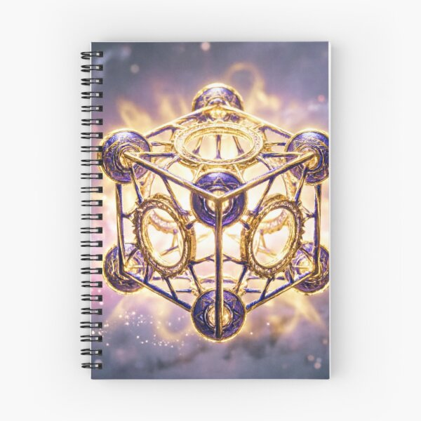 Item preview, Golden Metatron Cube Nebula Glow designed and sold by IntelliMindDesigns.