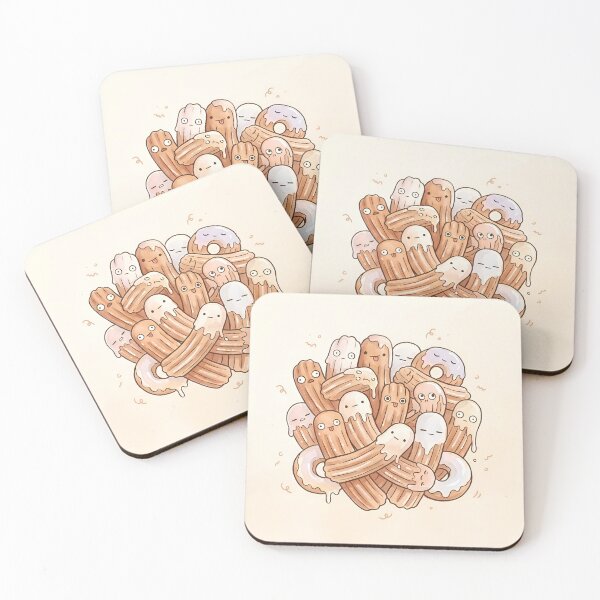 Item preview, Cute Churros and Donuts Pile Kawaii Sweet Snack designed and sold by DuckOddity.