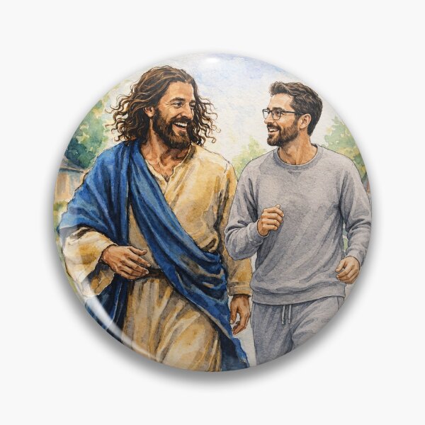 Item preview, Walk With Jesus - Man designed and sold by Lion and Lamb Design.