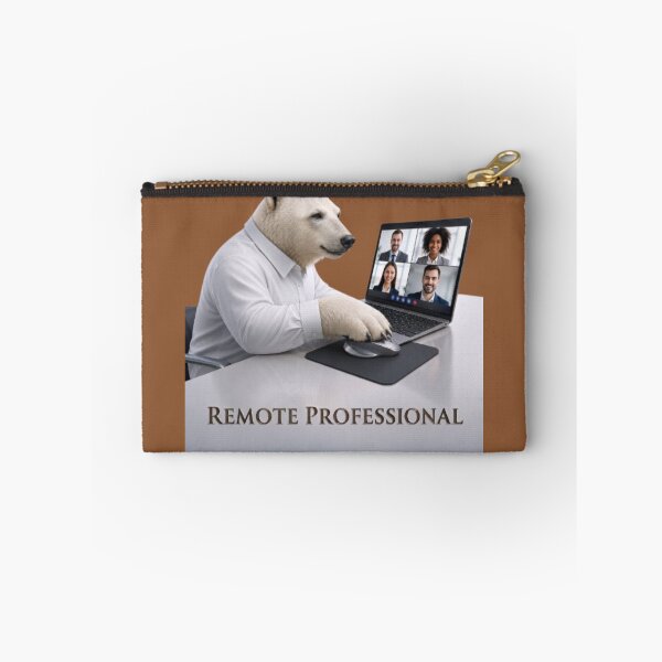Item preview, Corporate Polar Bear Working Remotely designed and sold by Northern Glow Art.