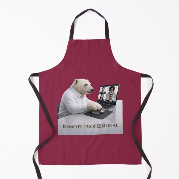 Item preview, Corporate Polar Bear Working Remotely designed and sold by Northern Glow Art.