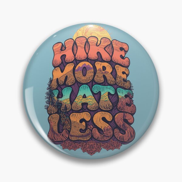 Item preview, Hike More Hate Less Retro 70s Poster  designed and sold by Skyrocketz.