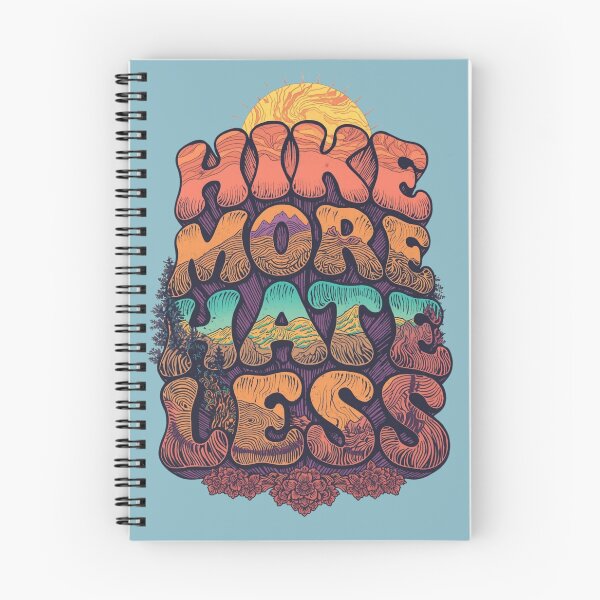 Item preview, Hike More Hate Less Retro 70s Poster  designed and sold by Skyrocketz.