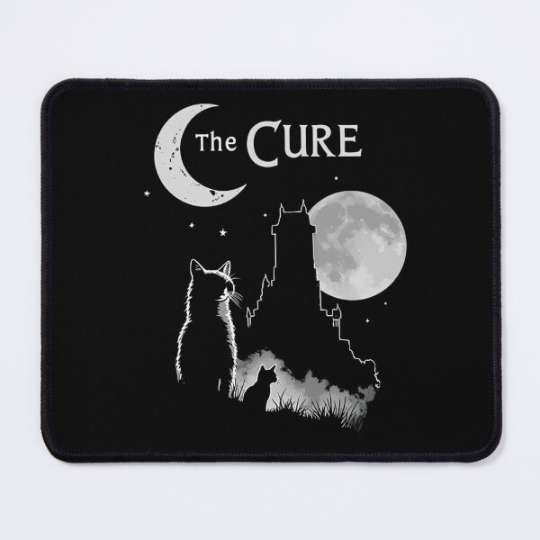 Item preview, Black Cats Sitting In Front Of Spooky Castle Under Full Moon designed and sold by Chibicharm's.