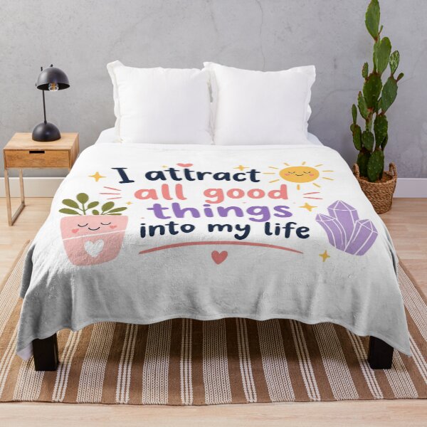 Item preview, I Attract All Good Things Into My Life – Positive Affirmation designed and sold by MiaBellaGirl.