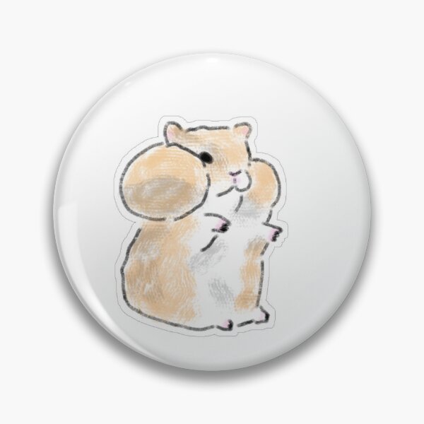 Item preview, Chubby Hamster with Stuffed Cheek Pouches designed and sold by raun.draw.