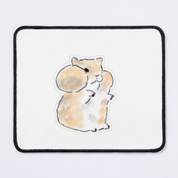 Item preview, Chubby Hamster with Stuffed Cheek Pouches designed and sold by raun.draw.