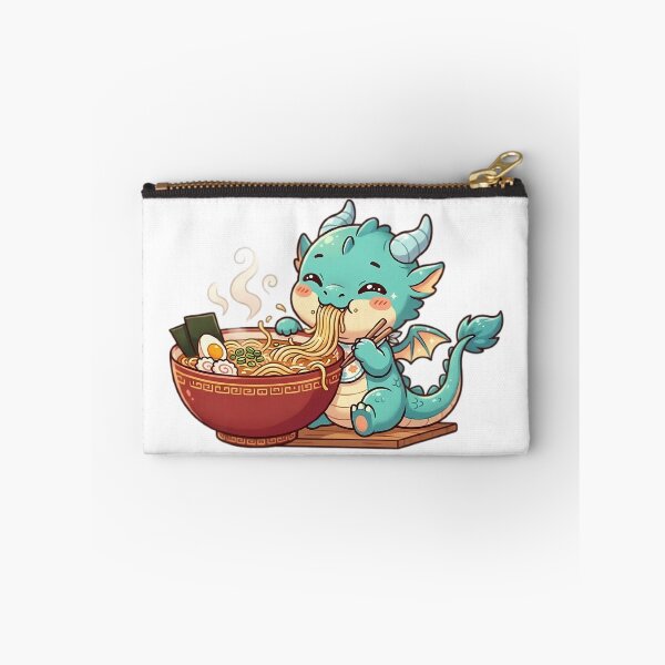 Item preview, Cute Dragon Eating Ramen designed and sold by InkFool.